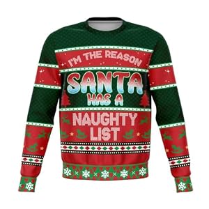Naughty List Christmas Jumper, Unisex