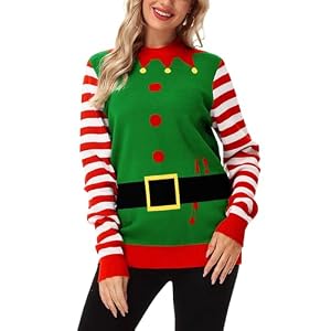 Aobute Unisex Ugly Christmas Sweater For Men Women Xmas Holiday Party Funny Print Knit Pullover 18 Aobute Unisex Ugly Christmas Sweater For Men Women Xmas Holiday Party Funny Print Knit Pullover