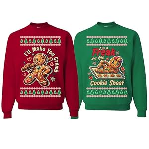 Wild Custom Apparel Why Is The Carpet All Wet Todd Margo Matching Couples Ugly Funny Christmas Vacation Sweater Sweatshirt 11