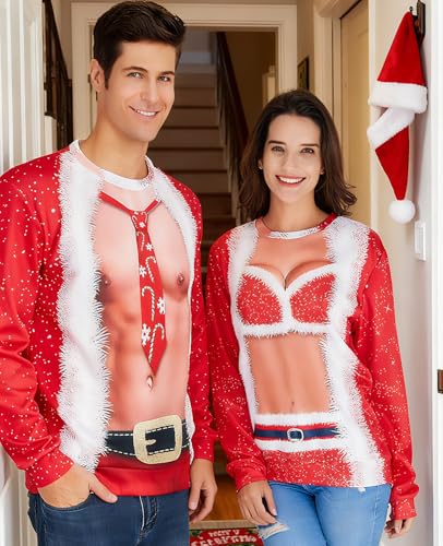 Raisevern Ugly Christmas Sweatshirts For Men Women Funny Pullover Sweaters - Image 5