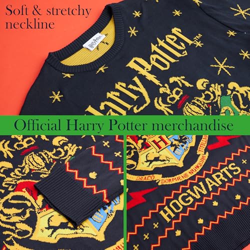 Harry Potter Gifts Ugly Christmas Sweater Men, Teens, Knit Long Sleeve Hogwarts Christmas Sweatshirt Sweater Pullover 5 Harry Potter Gifts Ugly Christmas Sweater Men, Teens, Knit Long Sleeve Hogwarts Christmas Sweatshirt Sweater Pullover - Image 5