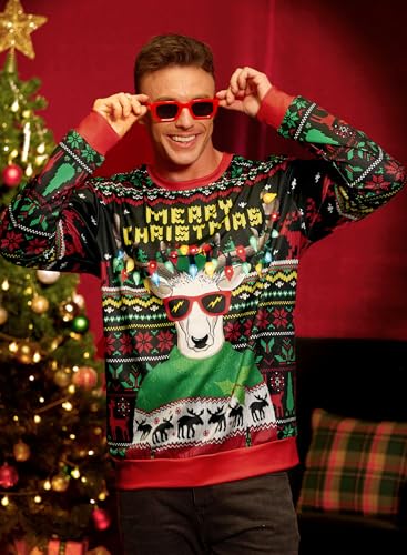 Arvilhill Men'S Ugly Christmas Funny Sweatshirt Loose Fit Adult Xmas 3D Print Sweater For Holiday (S-3Xl) - Image 3