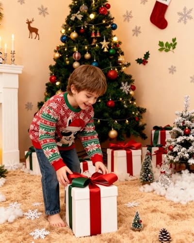 Boys Girls Ugly Christmas Sweatshirt Kids 3D Funny Xmas Long Sleeve Dinosaurs Pullover Sweater Tops T-Shirt - Image 3