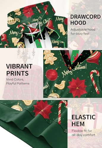 Arvilhill Ugly Xmas Hoodies For Men Pocket Holiday Jumper Adult 3D Graphic Print Sweatshirts Funny Xl