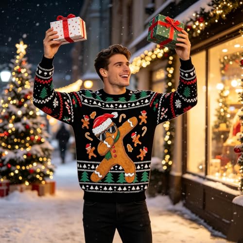 Gtetkde Unisex Ugly Christmas Sweatshirts 3D Printed Funny Graphic Long Sleeve Sweatshirts - Image 5