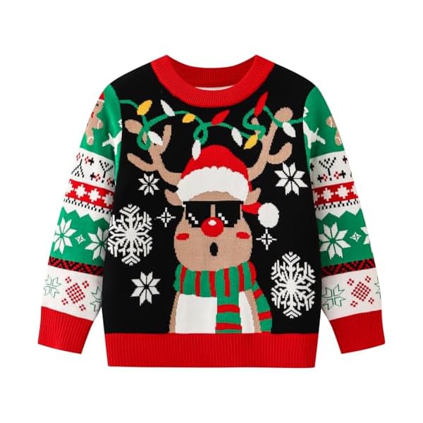 Kids' Knitted Christmas Jumper, Ages 2-8