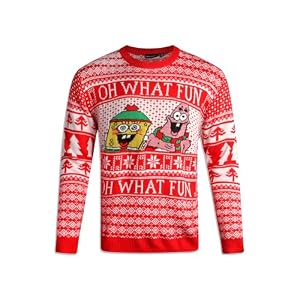 Nickelodeon Spongebob And Rugrats Christmas Jumper