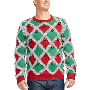 Tipsy Elves Bright Patterned Christmas Jumper For Men