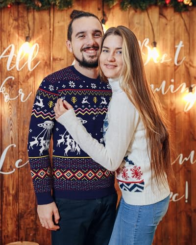 Runhit Ugly Christmas Sweater For Men Women Unisex Funny Christmas Sweaters Fun Holiday Pullovers Novelty Xmas Pullover Gift - Image 3