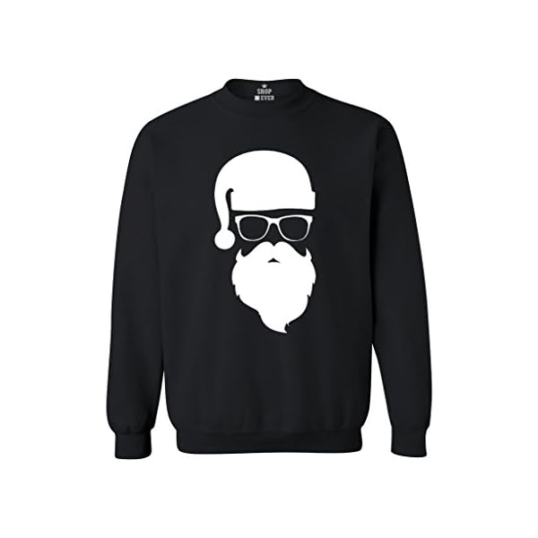 Hipster Santa In Sunglasses Christmas Sweatshirt