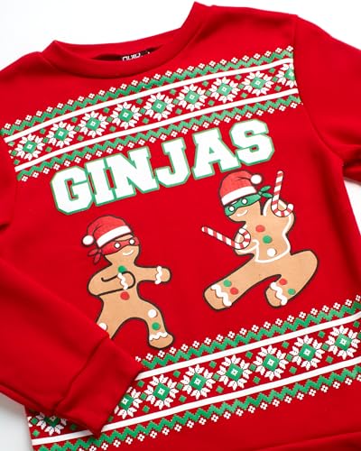 Quad Seven Boys Soft Fleece Novelty Ugly Christmas Pullover Sweatshirt | Cozy Brushed Warmth, Festive Holiday Design, Fun Party Layer For Photos And Family Winter Gatherings - Image 3