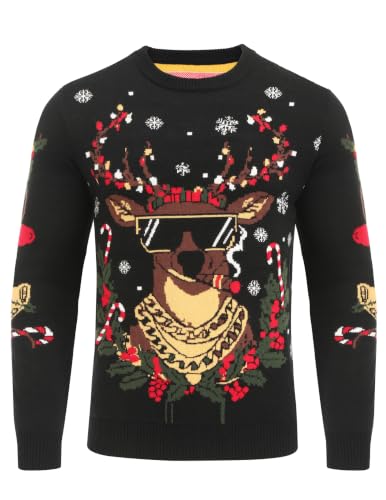 Coofandy Ugly Christmas Sweater Mens Crewneck Long Sleeve Sweaters Pullover 4 Coofandy Ugly Christmas Sweater Mens Crewneck Long Sleeve Sweaters Pullover - Image 4