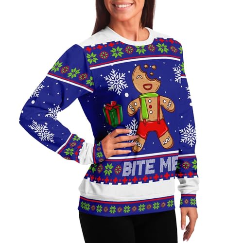 Bite Me Sweatshirt | Unisex Ugly Christmas Sweater, Xmas Sweater, Holiday Sweater, Funny Sweater, Funny Shirt - Image 6
