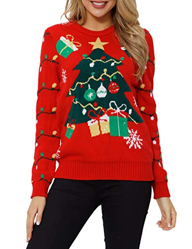 Ventelan Women'S Christmas Sweater Funny Christmas Tree Ugly Pullover Snowflake Long Sleeve Sweater Shirt - Image 5