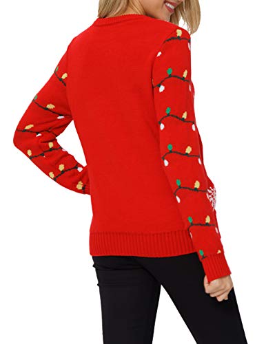 Ventelan Women'S Christmas Sweater Funny Christmas Tree Ugly Pullover Snowflake Long Sleeve Sweater Shirt - Image 3