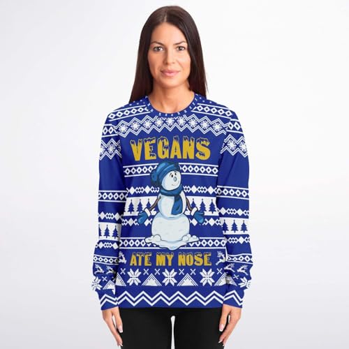Vegan Ate My Nose Sweatshirt | Ugly Sweater Party, Xmas Sweater, Funny Holiday Sweater, Funny Quote - Image 7