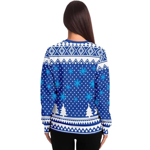Prickly &Amp; Lit Sweatshirt | Ugly Christmas Sweater, Xmas Sweater, Funny Holiday Sweater, Funny Shirt L Blue - Image 5