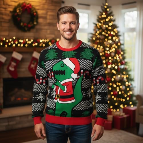 Christmas Sweatshirt 3D Graphic Pullover Funny For Men Women Unisex Sweater, Hilarious Holiday Pullovers 3 Christmas Sweatshirt 3D Graphic Pullover Funny For Men Women Unisex Sweater, Hilarious Holiday Pullovers - Image 3