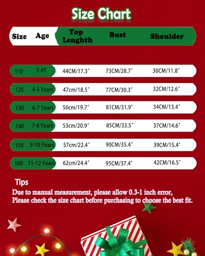 Christmas Sweatshirt For Girls Ugly Xmas Santa Cotton Graphic Crewneck Pullover Top 3-12 Years - Image 7