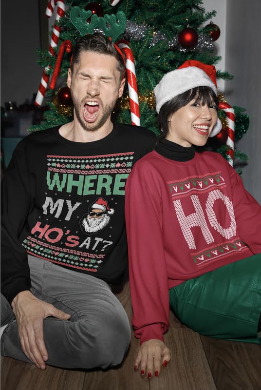 Ugly Christmas Couples Sweaters Adult Him Hers Matching Unisex Christmas Holiday Crewneck Sweatshirts 4 Ugly Christmas Couples Sweaters Adult Him Hers Matching Unisex Christmas Holiday Crewneck Sweatshirts - Image 4
