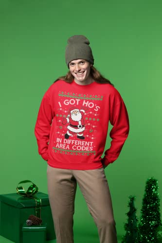 White Santa Claus I Got Ho'S In Different Area Codes Ugly Christmas Sweater 6 White Santa Claus I Got Ho’S In Different Area Codes Ugly Christmas Sweater