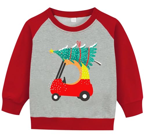 Christmas Sweatshirt For Toddler Boys And Girls Ugly Xmas Pullover Kids Funny Raglan Sleeve Shirts Tops 2-7 Years 1 Christmas Sweatshirt For Toddler Boys And Girls Ugly Xmas Pullover Kids Funny Raglan Sleeve Shirts Tops 2-7 Years