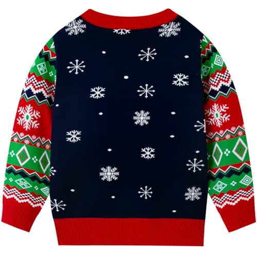Toddler Ugly Christmas Sweater Boy Girl Funny Xmas Sweatshirt Kids Reindeer Santa Knit Pullover Holiday Tops 3-7 Years - Image 7