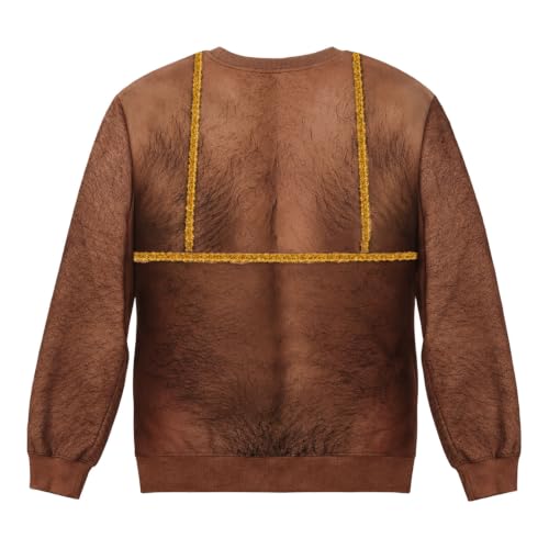 Mens Christmas 3D Ugly Crewneck Sweatshirt Womens Sweater Funny Shirts Tops - Image 5