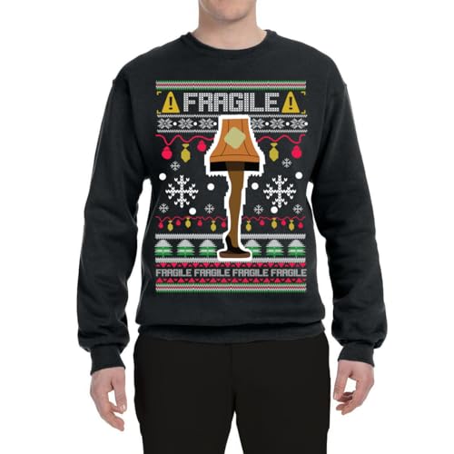 Fragile Leg Lamp Christmas Story Funny Xmas Ugly Christmas Sweater Unisex