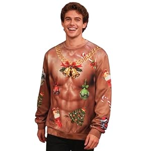 3D Print Christmas Jumper For Men And Women, Long Sleeve