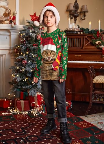 Besserbay Unisex Kids Ugly Christmas Sweater 3D Graphic Funny Long Sleeve Holiday Pullover Sweatshirt 4-14 Years 5 Besserbay Unisex Kids Ugly Christmas Sweater 3D Graphic Funny Long Sleeve Holiday Pullover Sweatshirt 4-14 Years - Image 5