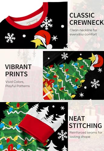 Mainfini Unisex Ugly Christmas Sweatshirts Adult Funny 3D Xmas Pullover (S-3Xl)
