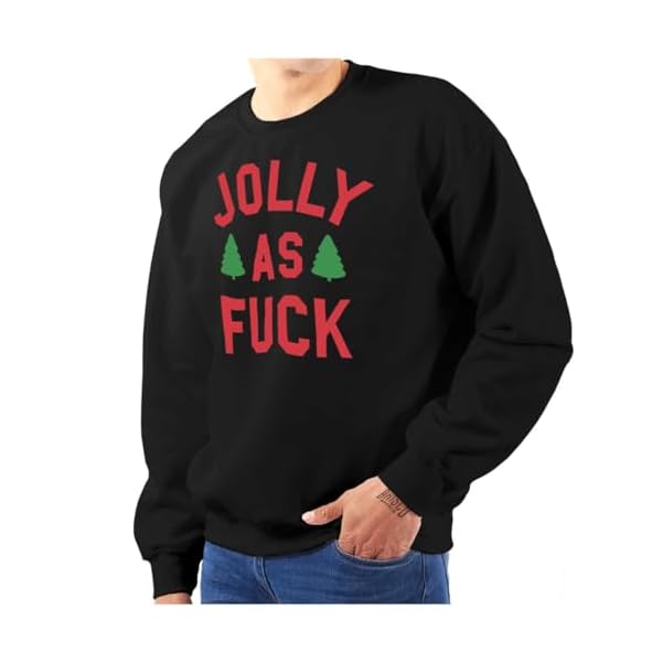 Brisco Brands Jolly Af Christmas Sweatshirt