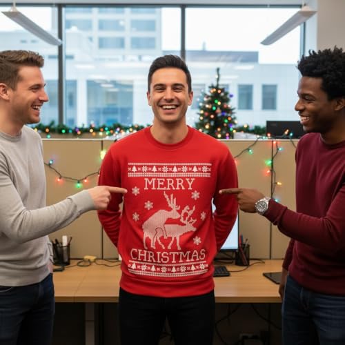 Tstars Cat Santa Claws T-Rex Ugly Christmas Sweatshirt Men Funny Festive