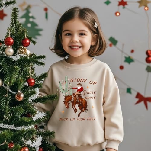 Boys Girls Christmas Sweatshirt Ugly Xmas Long Sleeve Toddler Kids Tops Truck Elk Pullover For 2-7 Years - Image 3