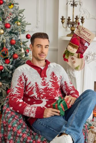 Coofandy Men'S Ugly Christmas Sweater Snowflake Knitted Xmas Pullover 4 Coofandy Men'S Ugly Christmas Sweater Snowflake Knitted Xmas Pullover - Image 4