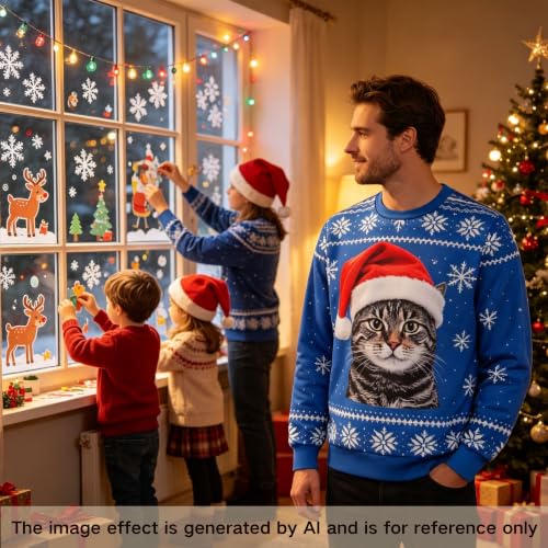 Ugly Couples Christmas Sweater Funny 3D Print - Image 2