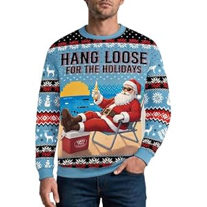Men'S Funny Christmas Graphic Crewneck Sweatshirt
