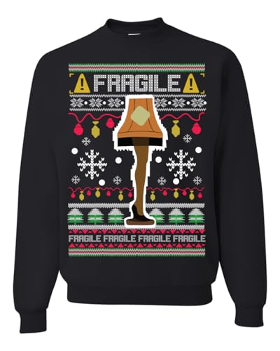 Fragile Leg Lamp Christmas Story Funny Xmas Ugly Christmas Sweater Unisex