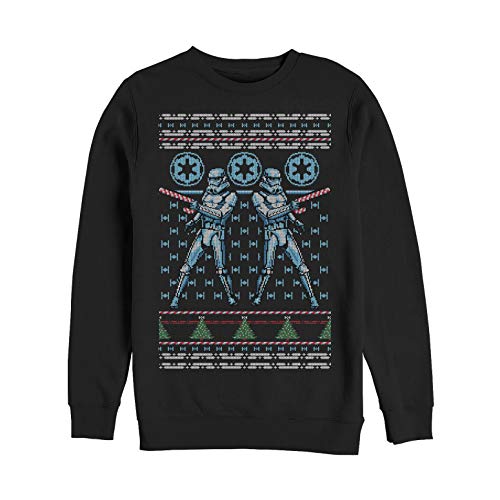 Star Wars Men’S Ugly Christmas Candy Stormtrooper Sweatshirt