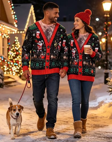 Mens Ugly Christmas Sweater Novelty 3D Graphic Xmas Sweatshirt - Image 6