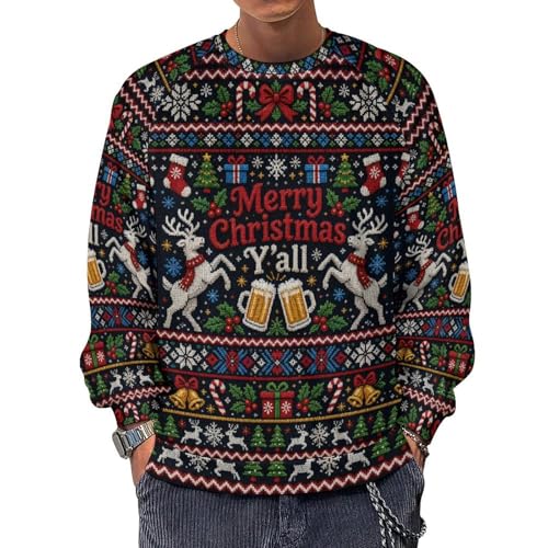 Blissboy Novelty Christmas Pullover Funny Fashion Graphic Sweatshirts 1 Blissboy Novelty Christmas Pullover Funny Fashion Graphic Sweatshirts