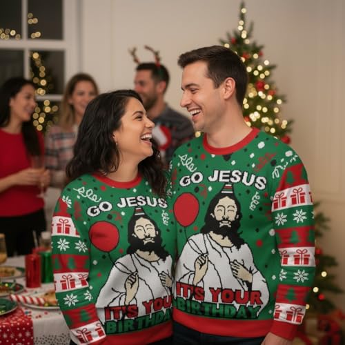 Tstars Santa Sports Ugly Christmas Sweater Men Basketball Hockey Golf - Image 6