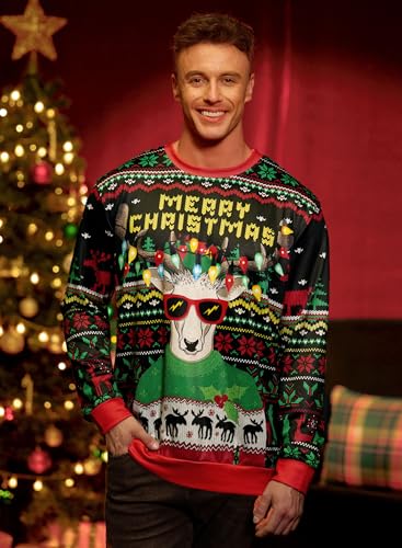 Arvilhill Men'S Ugly Christmas Funny Sweatshirt Loose Fit Adult Xmas 3D Print Sweater For Holiday (S-3Xl) - Image 2