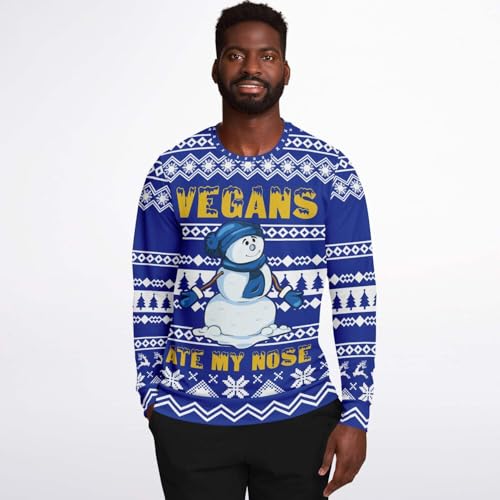 Vegan Ate My Nose Sweatshirt | Ugly Sweater Party, Xmas Sweater, Funny Holiday Sweater, Funny Quote - Image 5