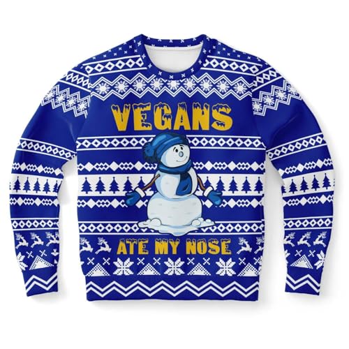 Vegan Ate My Nose Sweatshirt | Ugly Sweater Party, Xmas Sweater, Funny Holiday Sweater, Funny Quote - Image 2