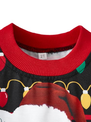 Toddler Boys Girls Christmas Sweatshirt Long Sleeve Baby Santa Claus Sweaters Xmas Winter Clothes 2-7T - Image 4
