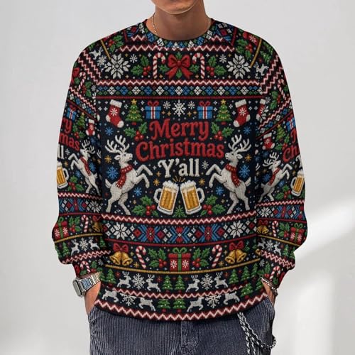 Blissboy Novelty Christmas Pullover Funny Fashion Graphic Sweatshirts 2 Blissboy Novelty Christmas Pullover Funny Fashion Graphic Sweatshirts - Image 2