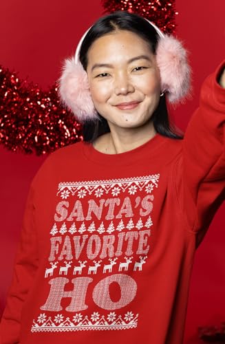 Shop4Ever Santa'S Favorite Ho Crewnecks Ugly Christmas Sweatshirts - Image 2