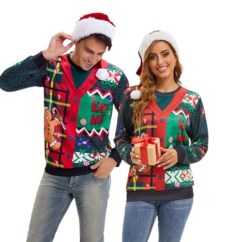 Ugly Christmas Sweater Women, Gingerbread Sweatshirt For Christmas